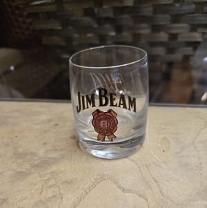 Jim Beam Racing Michael Andretti Signed Shot Glass